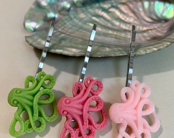 Watermelon Sugar Octopus Hair Pins