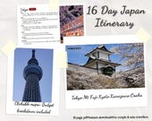 16-Day Japan Itinerary | Cherry Blossom Travel Planner (Printable PDF)