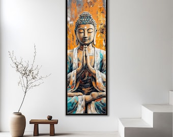 Buddha Wall Art, Meditation Art, Zen Spiritual Decor, Print on canvas