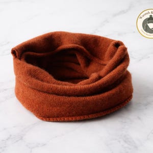 Unisex Brushed Knit Neck Warmer | Cozy Pullover Snood, Hairband Layer