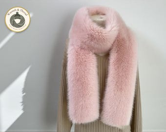 Furry Plush Scarf | Women's Cozy Winter Wrap
