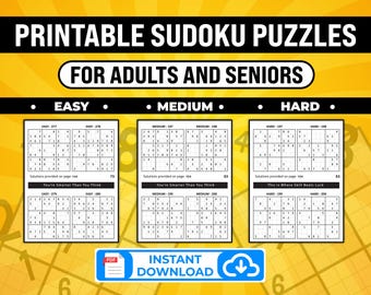 Printable Sudoku Puzzles Volume 1: 600+ Easy to Hard Sudoku Puzzle Book (PDF Download)