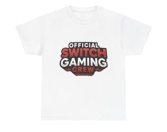 Camiseta oficial de Switch Gaming Crew - Camiseta roja de jugador - Merchandising para fans de YouTube - Camiseta inspirada en videojuegos
