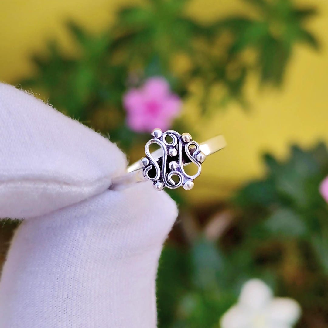 Scrollwork Ring Handmade Filigree Scroll Ring Vintage Scrollwork Ring Boho Statement ...
