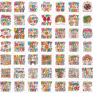 Ensemble PNG Joyeux vendredi et dimanche | Citations drôles du vendredi | Sublimation d'appréciation de l'enseignant | Retour à l'école