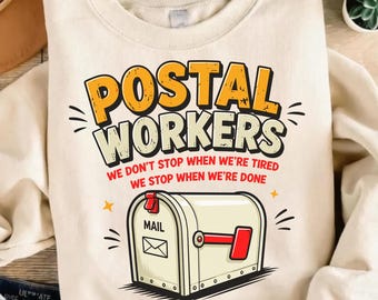 Postbode PNG SVG-ontwerp | Grafische afbeeldingen voor postbezorging | Shirt voor plattelandsdienst | Digitale download