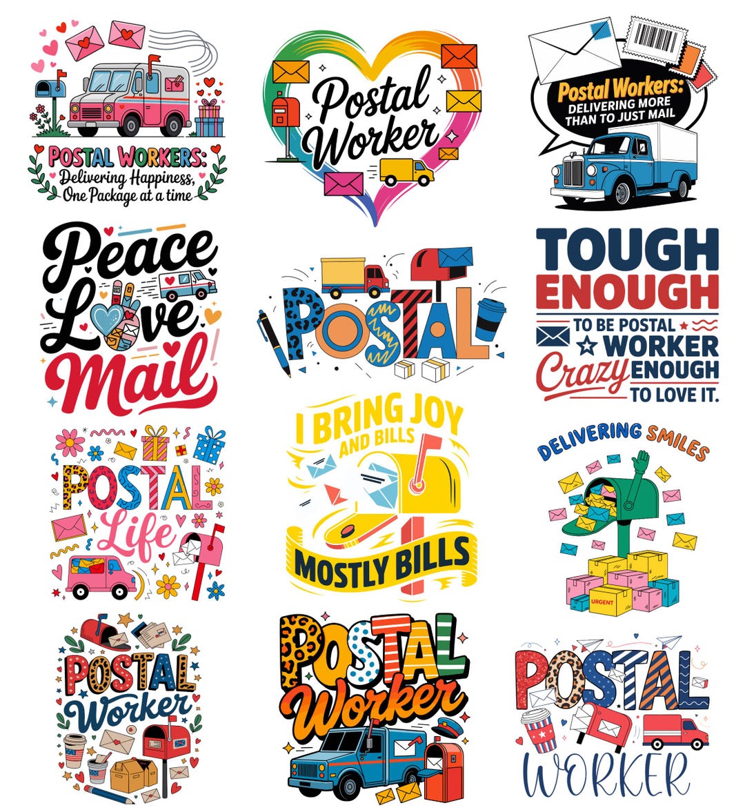 Postal Worker PNG & SVG Bundle | Mail Carrier Appreciation | Funny ...