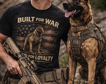 Belgischer Malinois K9 Shirt, Militärarbeitshund Tribut, Polizei & K9 Handler Geschenk