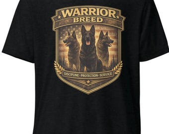 Belgisches Malinois & Deutscher Schäferhund Krieger Rasse Shirt