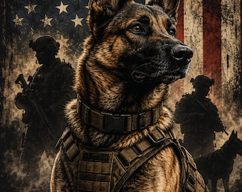 Belgisches Malinois Arbeitshundehemd, Bunt K9 Handler Bekleidung T-Shirt