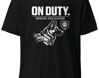 ON DUTY Arbeitshund Shirt, K9 Handler Geschenk