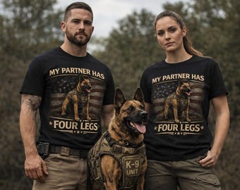 K9 Einheit Hundeführer Shirt, Militär Arbeitshund Tribut Tee