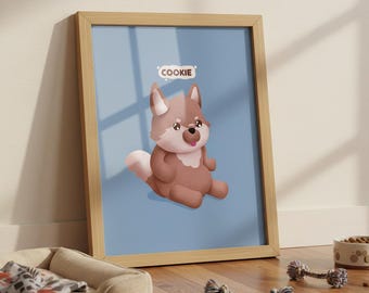 Custom Pet Plushy Portrait | Hand-Drawn Illustration (Digital Download)