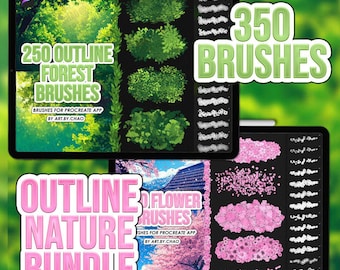350 Procreate Brushes Bundle | Complete Digital Brush Set for Illustration, Painting, Sketching & Design