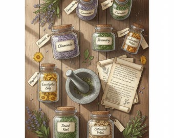 Forgotten Traditional Home Apothecary Guide book | Herbal Remedies Reference & Natural Living Study PDF