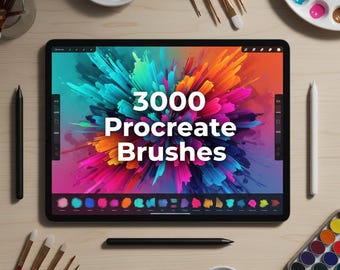 3000 Procreate Brushes Mega Bundle | Ultimate Digital Brush Set for Illustration, Painting & Lettering | Instant Download