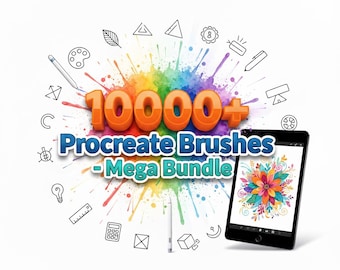 10000+ Procreate Brushes Mega Bundle | Ultimate Digital Brush Collection for Illustration, Painting & Design