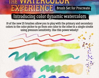 Watercolor Brushes for Procreate | High-Quality Digital Brushes for Painting & Sketching | Instant Download