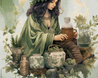 Herbal Magick Grimoire Pages | Book of Shadows Printable | Witchcraft, Herbal Wisdom & Spiritual Journal PDF