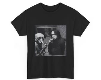 Snape and Elf Smoking Shirt Harry Potter T-Shirt Funny Harry Meme Shirt Gift for HP Fans Wizard Meme T Shirt Party Shirt Concert Shirt