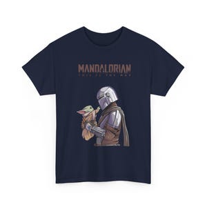 Mandalorian and Grogu Shirt Star Wars T-Shirt Baby Yoda Shirt This is The Way Tee Grogu Unisex Tee image 2