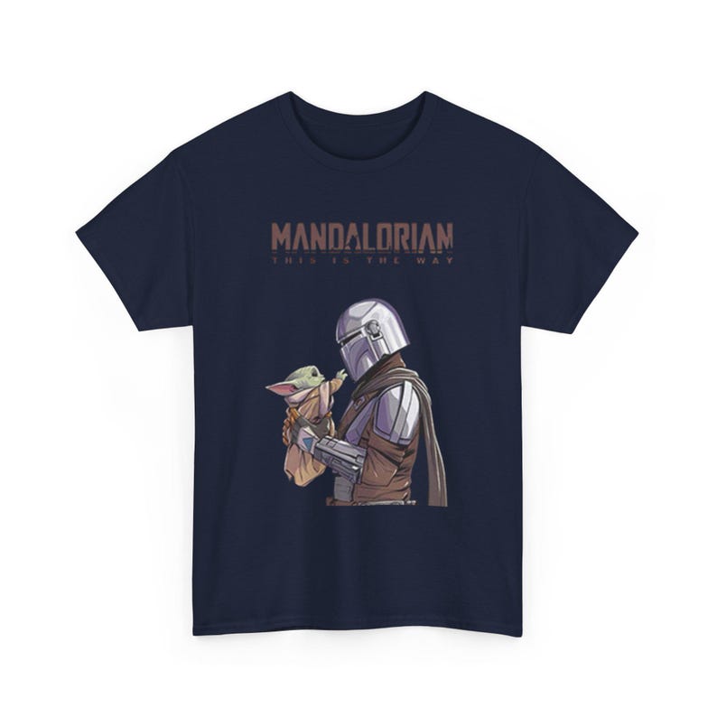 Mandalorian and Grogu Shirt Star Wars T-Shirt Baby Yoda Shirt This is The Way Tee Grogu Unisex Tee image 2