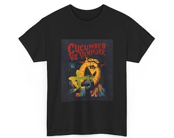 Cucumber VS Vampurr T-Shirt Funny Cat Meme Shirt Cat Lover Gift Funny Meme Graphic Tee