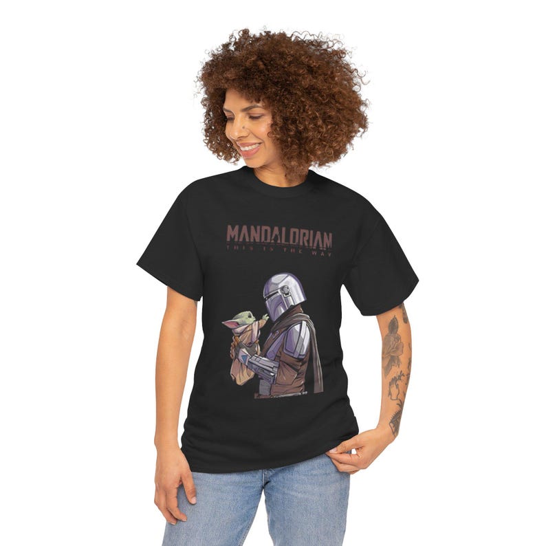 Mandalorian and Grogu Shirt Star Wars T-Shirt Baby Yoda Shirt This is The Way Tee Grogu Unisex Tee image 6