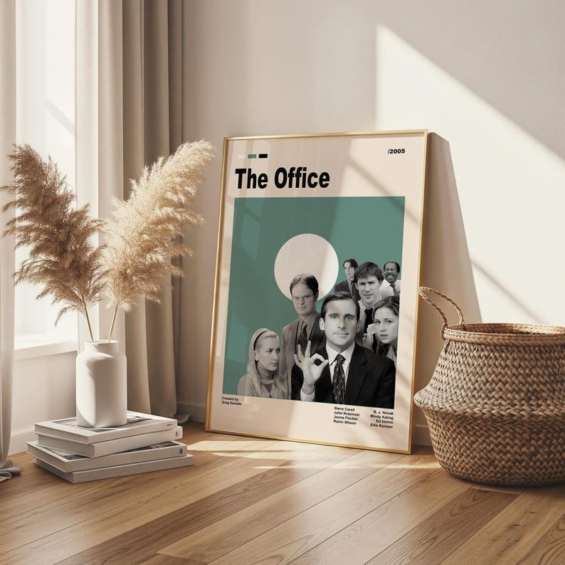 The Office Movie Poster, Famous Comedy Series, Mid Century Modern ...