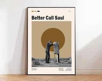 Better Call Saul, Saul Goodman-poster, poster tv-serie, vintage filmposter, moderne poster uit het midden van de eeuw, moderne filmkunst, retroposter