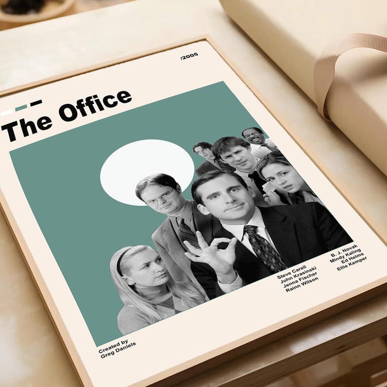 The Office Movie Poster, Famous Comedy Series, Mid Century Modern ...