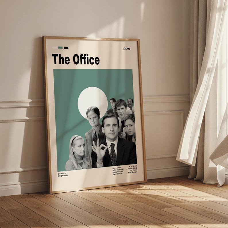 The Office Movie Poster, Famous Comedy Series, Mid Century Modern ...