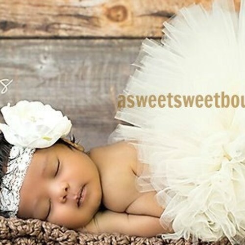 Newborn Girl Photoshoot Outfit Ivory Newborn Tutu Baby Girl - Etsy