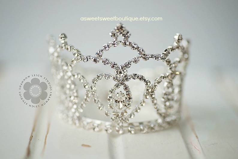Rhinestone Tiara For Baby Girl Newborn Crown Baby Crown Rhinestone Crown Tiara Headband Crystal Crown Cake Smash Crown Crown Cake Topper
