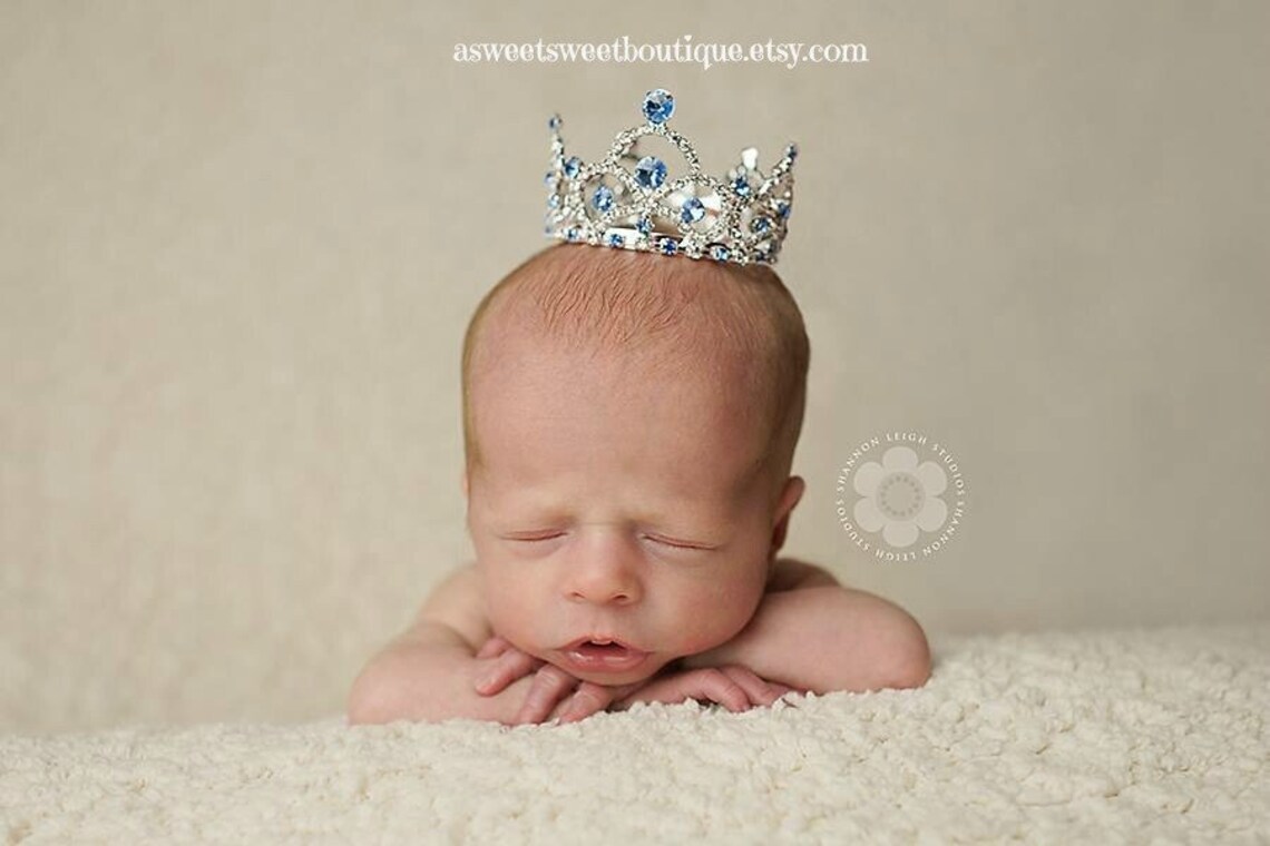 Baby Boy Crown Newborn Crown Crowns for Boys Newborn Boy Crown Etsy