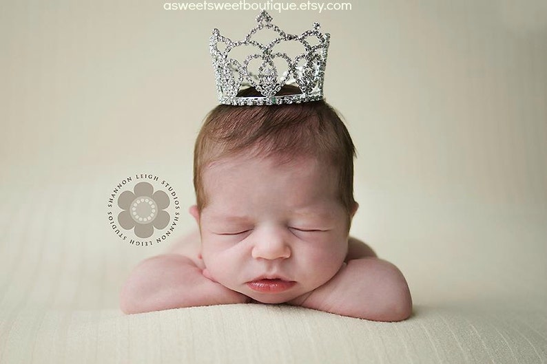 Rhinestone Tiara For Baby Girl Newborn Crown Baby Crown Rhinestone Crown Tiara Headband Crystal Crown Cake Smash Crown Crown Cake Topper