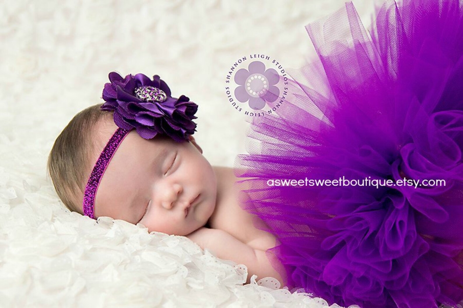 Purple Newborn Tutu Outfit Tutu and Headband Set Newborn Etsy