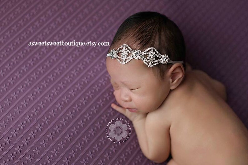 Baby Bling Rhinestone Headband Baby Rhinestone Headband Sweet Etsy