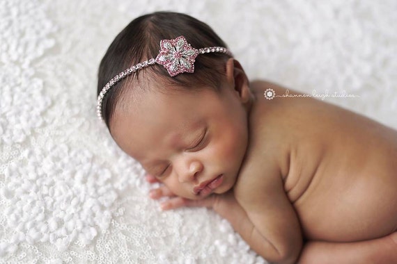 snowflake headband baby