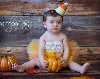 Candy Corn Costume Newborn Halloween Costume Baby Halloween Costume Halloween Tutu With Matching Hat Candy Corn Tutu Halloween Photo Prop