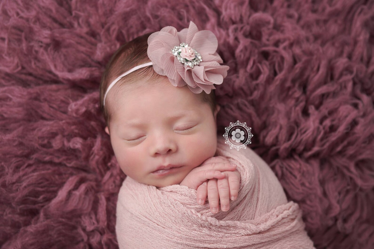 Floral Headband Baby Newborn Photo Shoot Headband Toddler Etsy