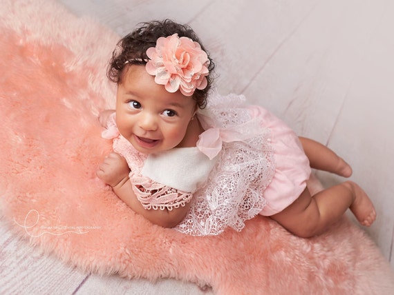 Newborn Baby Child Girls Headband Baby Headband Pleated Lavender Velvet and Ivory Crochet Lace w Pearl /& Crystals Headband Vintage