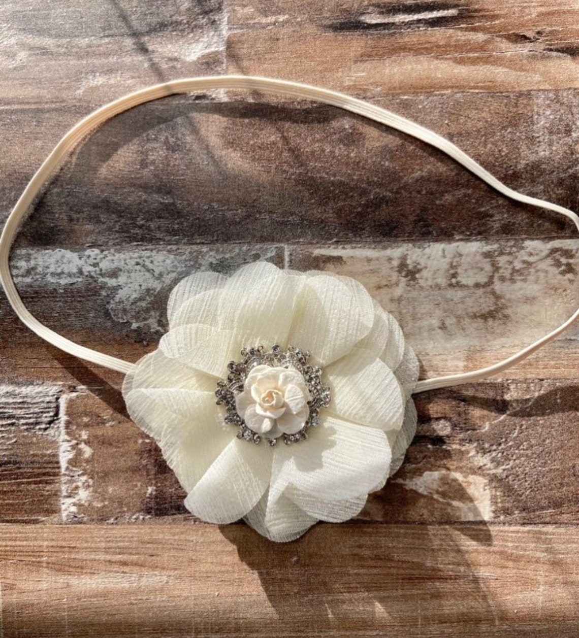 Floral Headband Baby Newborn Photo Shoot Headband Toddler Etsy