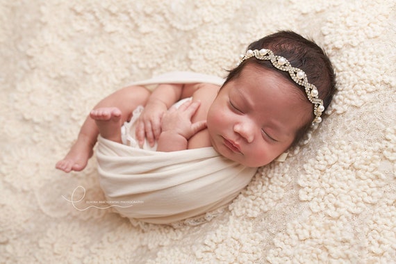 newborn pearl headband