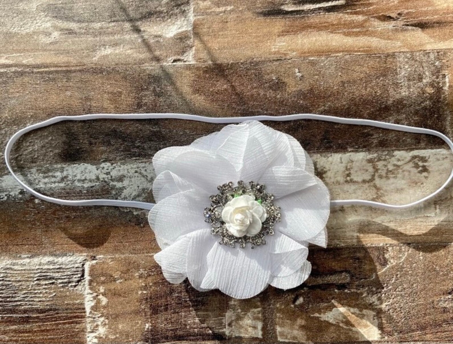 Floral Headband Baby Newborn Photo Shoot Headband Toddler Etsy