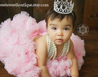 Toddler Tiara Headband, First Birthday Crown, Baby Tiara Headband, Baby Crown, Birthday Crown, Cake Smash Crown, Baby Girl Rhinestone Crown