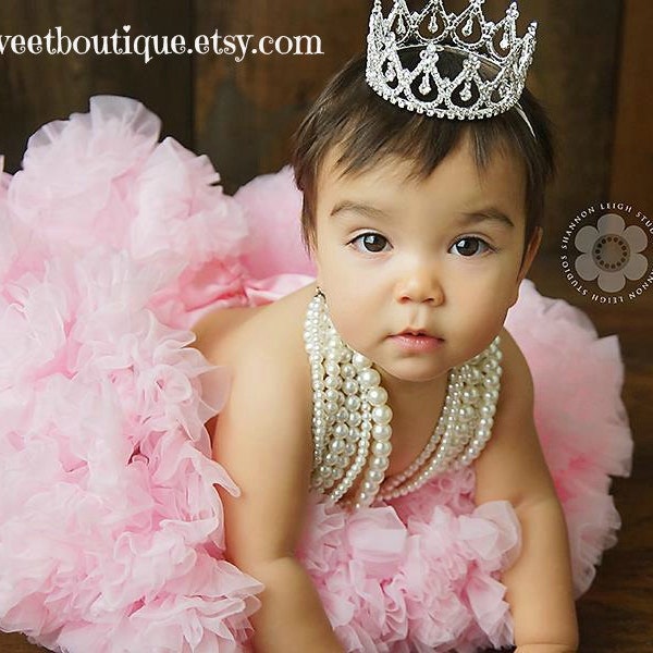 Toddler Tiara Headband, First Birthday Crown, Baby Tiara Headband, Baby Crown, Birthday Crown, Cake Smash Crown, Baby Girl Rhinestone Crown