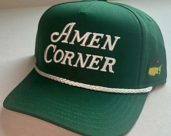 2026 Masters Amen Corner Green Mens Rope Hat Cap Augusta National Golf Club