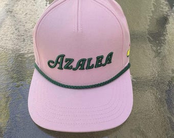 Azalea Pink Golf Cap Masters Style – Adjustable Cotton Hat with Embroidery