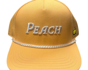 2026 Masters Peach Golf Hat Cap Snapback Adjustable New With Tags